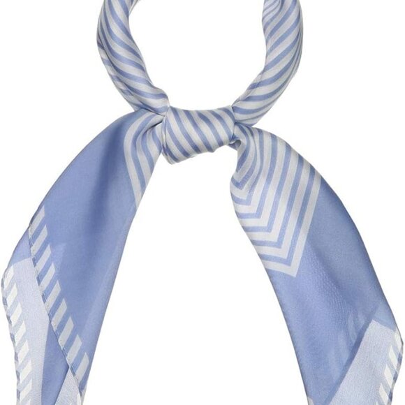 Women Satin Silk Feeling Square Neck Scarf - Picture 3 of 6